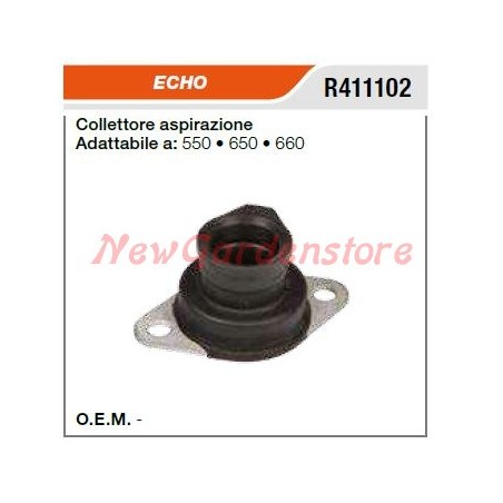 Collettore aspirazione ECHO motosega 550 650 660 R411102 | NewgardenParts.com