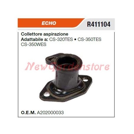 Collettore aspirazione ECHO motosega CS-350TES CS-320TES R411104 | NewgardenParts.com