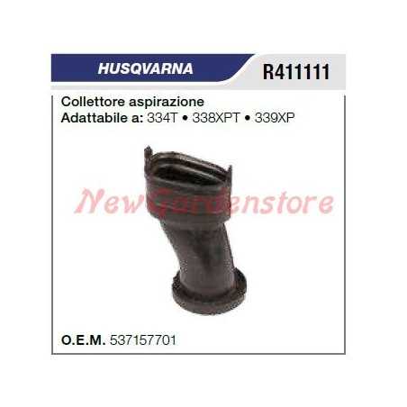Intake manifold HUSQVARNA chainsaw 334T 338XPT 339XP R411111 | NewgardenParts.com