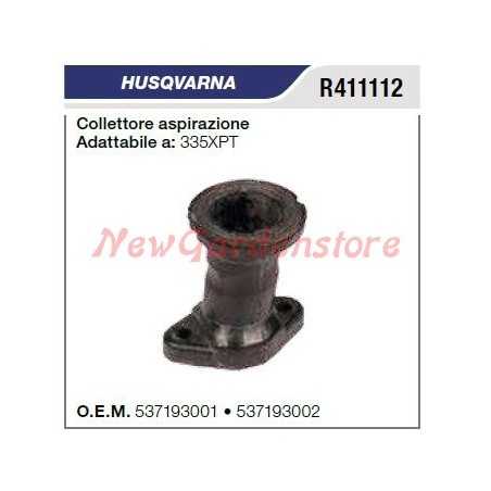 Intake manifold HUSQVARNA chainsaw 335XPT R411112 | NewgardenParts.com