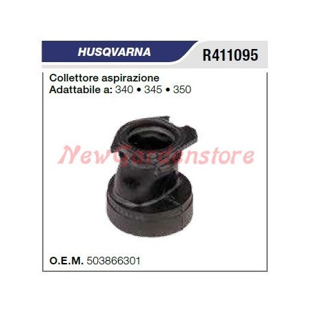 Collettore aspirazione HUSQVARNA motosega 340 345 350 R411095 | NewgardenParts.com