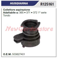 Intake manifold HUSQVARNA chainsaw 365 371 372 1st SERIES ROUND R125161 | NewgardenParts.com