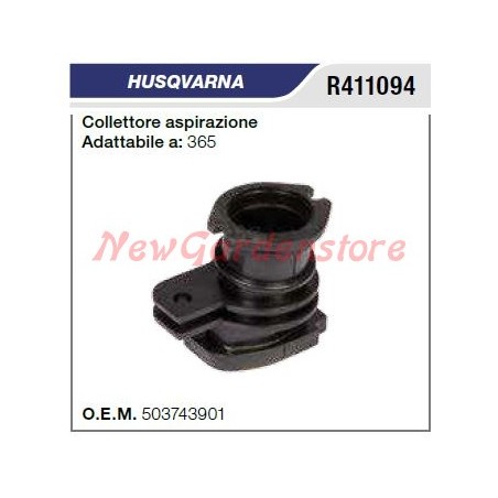 Collettore aspirazione HUSQVARNA motosega 365 R411094 | NewgardenParts.com