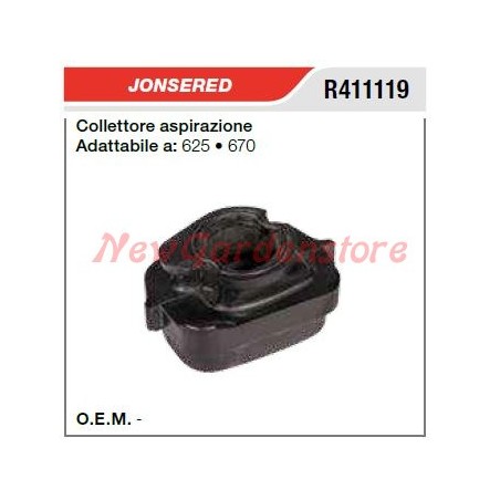 Collettore aspirazione JONSERED motosega 625 670 R411119 | NewgardenParts.com