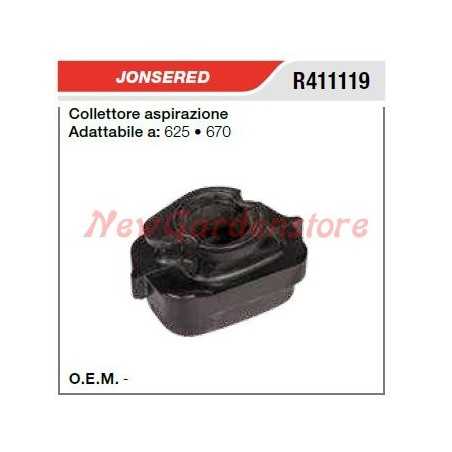 Intake manifold JONSERED chainsaw 625 670 R411119 | NewgardenParts.com