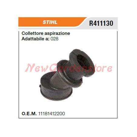 Collettore aspirazione STIHL motosega 028 R411130 11181412200 | NewgardenParts.com