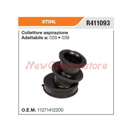 Collettore aspirazione STIHL motosega 029 039 R411093 | NewgardenParts.com