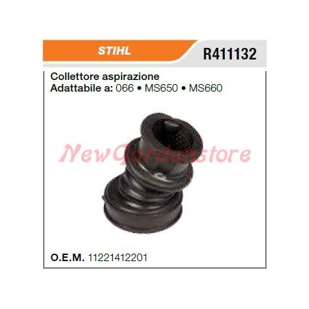 Collettore aspirazione STIHL motosega 066 MS650 MS660 R411132 | NewgardenParts.com