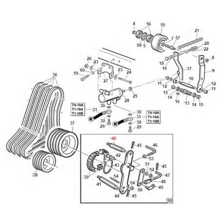 Colonnetta freno turbina trattorino ORIGINALE GIANNI FERRARI 01.40.00.2241 | NewgardenParts.com