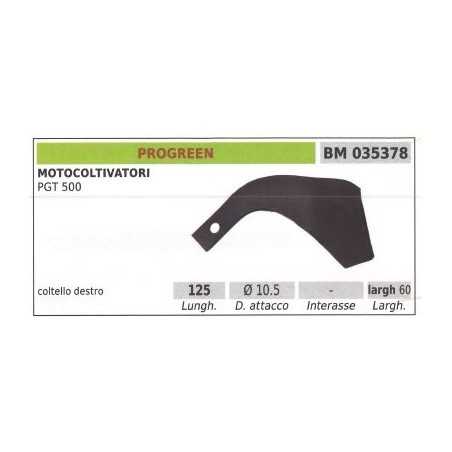 Right-hand cutter knife for PGT 500 two-wheel tractor | NewgardenParts.com