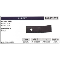 Cutter blade, right-hand for rotary cultivator NANO 20 R PUBERT | NewgardenParts.com