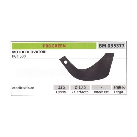 Coltello sinistro fresa per motocoltivatore PGT 500 | NewgardenParts.com