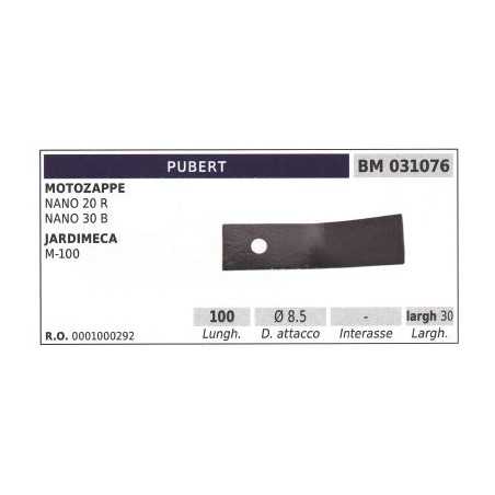 Cutter blade, left-hand for NANO 20 R walking tractor PUBERT | NewgardenParts.com