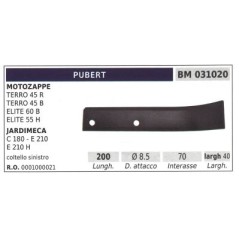 Cuchilla izquierda para motocultor TERRO 45R PUBERT | NewgardenParts.com