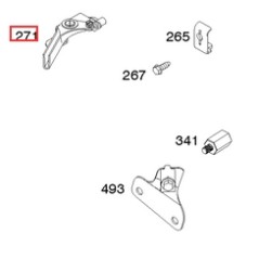 ORIGINAL BRIGGS & STRATTON lawn tractor lever control 691028 | NewgardenParts.com
