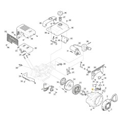 Comando acceleratore ORIGINALE STIGA per motore LC 170 FDS 118551315/0