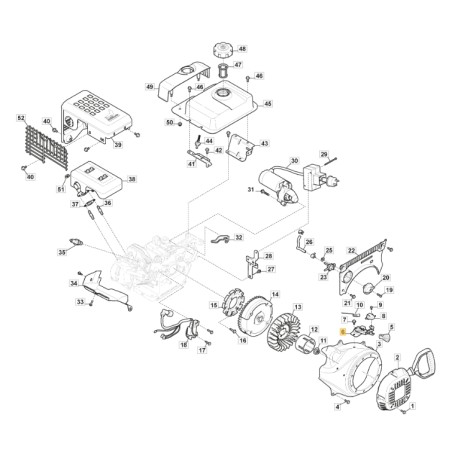 Comando acceleratore ORIGINALE STIGA per motore LC 170 FDS 118551315/0 | NewgardenParts.com