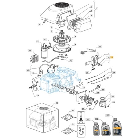 Comando acceleratore trattorino modelli 1125M 1228H ORIGINALE STIGA 118550331/1 | NewgardenParts.com