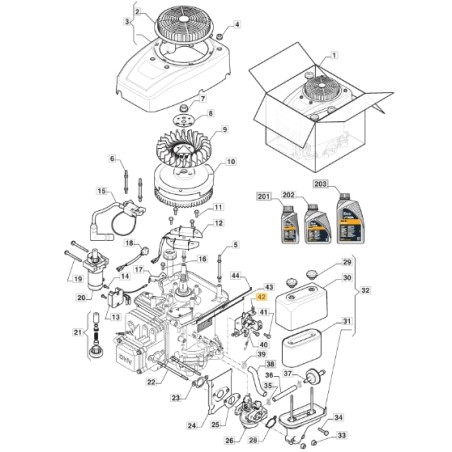 Comando acceleratore trattorino modelli 1328H ORIGINALE STIGA 118551402/0 | NewgardenParts.com