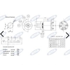 Commutatore luci 12V 4 posizioni per trattore agricolo 00455 | NewgardenParts.com