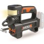 Compressore WORX WX092.9 con luce led 150/300 lumen a batteria 20V 10 bar