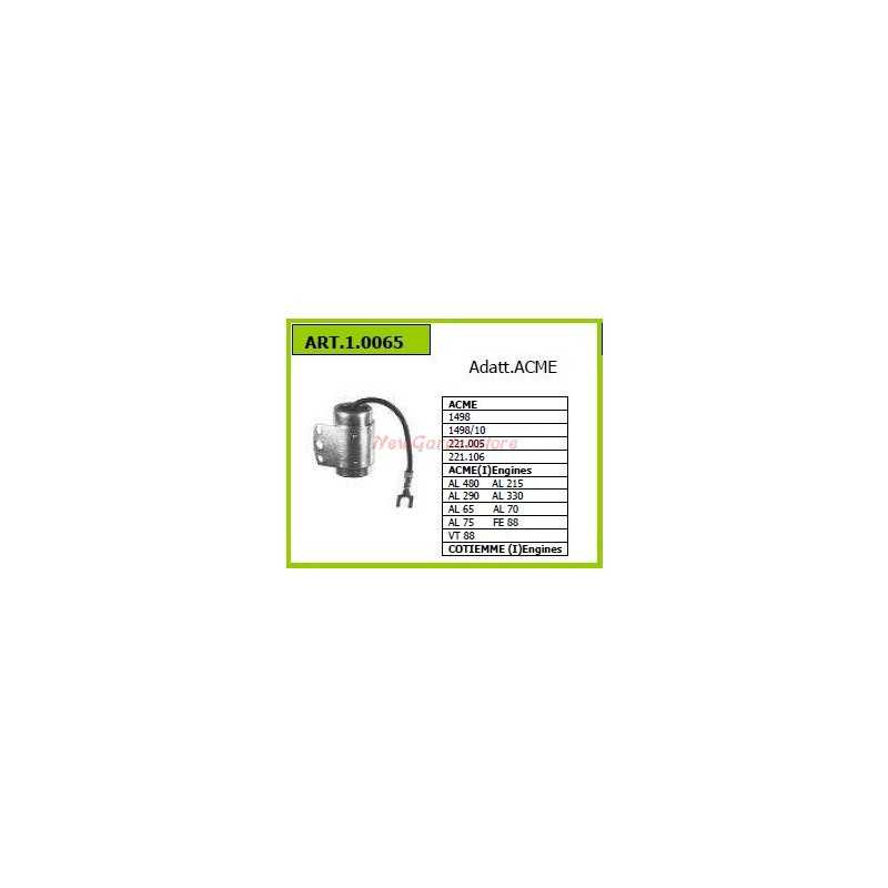 ACME capacitor for walking tractor 1498 1.0065