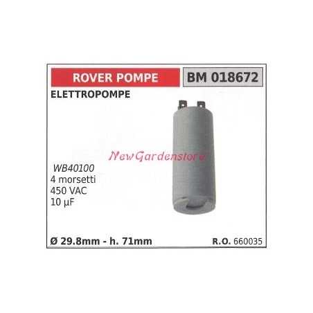 Condensateur de pompe électrique ROVER POMPE 018672 | NewgardenParts.com