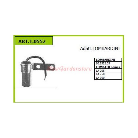 Condensatori LOMBARDINI per motocoltivatore 90.2522.05 1.0552 | NewgardenParts.com