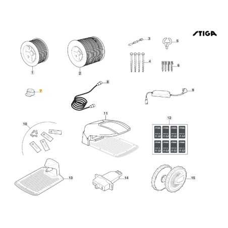 Conectores rápidos 5 piezas robot modelos G1200 ORIGINAL STIGA 1127-0004-01 | NewgardenParts.com