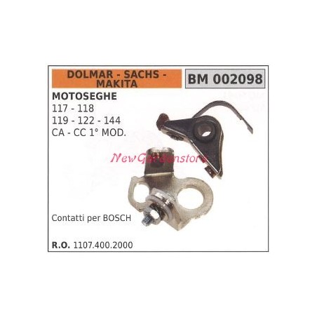 Contatto DOLMAR motosega 117 118 119 122 144 002098 | NewgardenParts.com