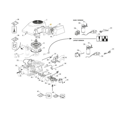 Contenitore motore trattorino rasaerba modelli ST400 ORIGINALE STIGA 118551273/0 | NewgardenParts.com