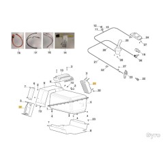 Controlador de tractor de césped GYRO500e ORIGINAL STIGA modelos 118361054/0 | NewgardenParts.com