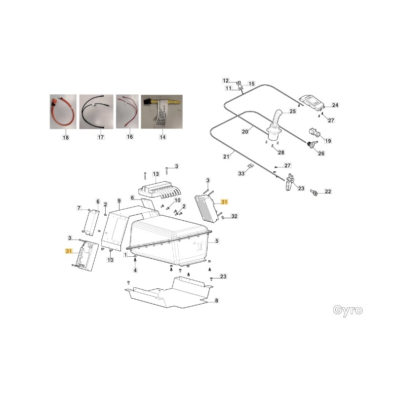 Controller trattorino rasaerba modelli GYRO500e ORIGINALE STIGA 118361054/0