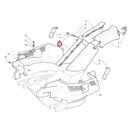 Convogliatore anteriore destro ORIGINALE STIGA trattorino tagliaerba 325108064/0 | NewgardenParts.com