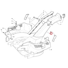 Convogliatore anteriore sinistro ORIGINALE STIGA trattorino rasaerba 325108065/0 | NewgardenParts.com