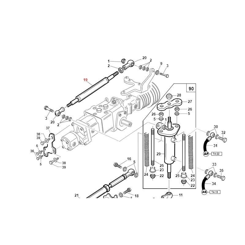 Ammortizzatore per trasmissione TURBO1 ORIGINALE GIANNI FERRARI 00.99.00.0221