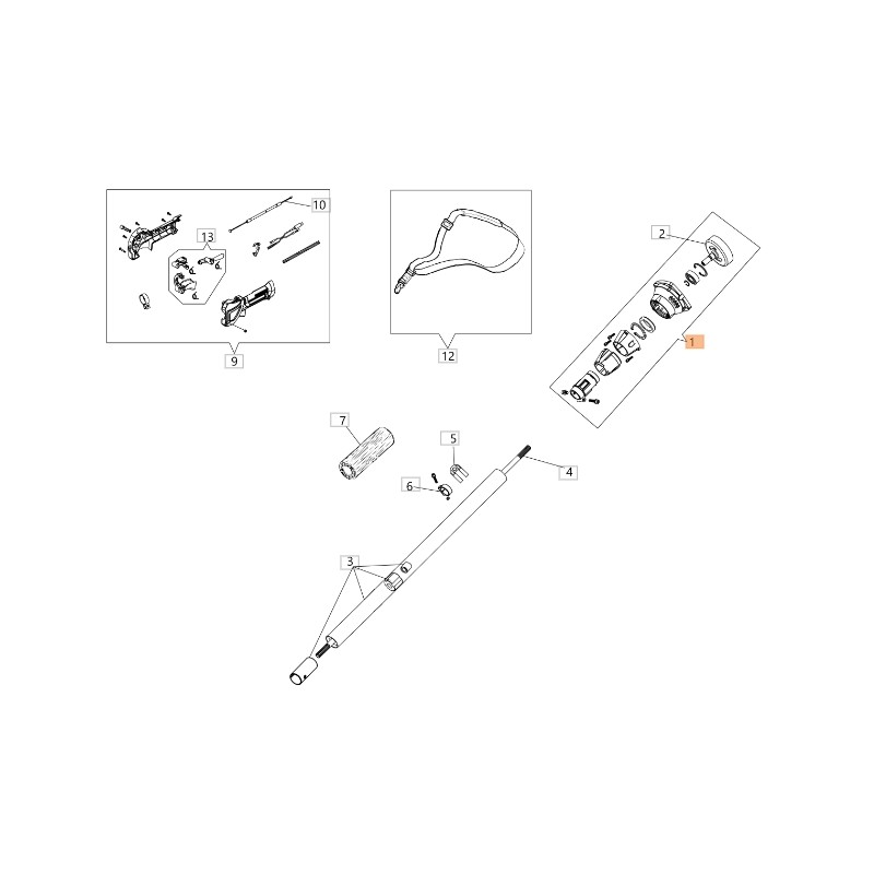 Convogliatore ORIGINALE OLEOMAC decespugliatore potatore PPH 250 BF000033R