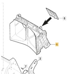 Convogliatore post. ORIGINALE STIGA rasaerba tagliaerba a batteria 322108329/0 | NewgardenParts.com