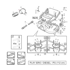 Convogliatore trattorino modelli PLAYGREEN ORIGINALE GIANNI FERRARI 95006000001 | NewgardenParts.com