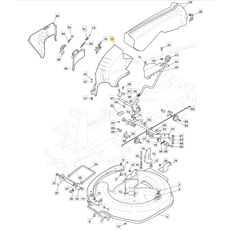 Convogliatore uscita ORIGINALE STIGA trattorino tagliaerba am 66-2 327107504/0 | NewgardenParts.com