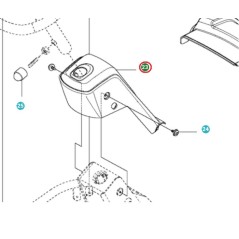 COPERCHIO 504060101 ORIGINALE HUSQVARNA | NewgardenParts.com