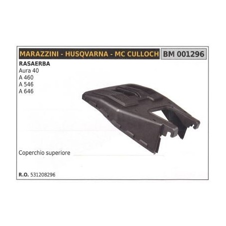 Coperchio cesto HUSQVARNA rasaerba tosaerba tagliaerba aura 40 001296 | NewgardenParts.com