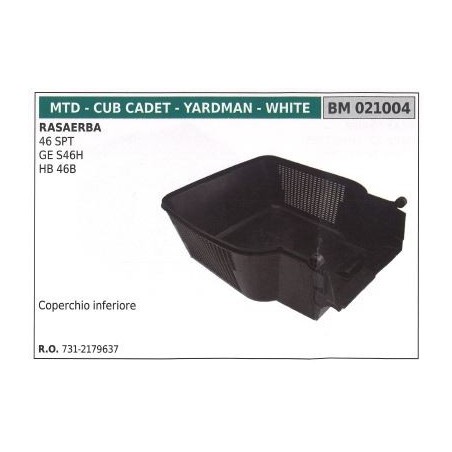 Coperchio cesto MTD rasaerba tosaerba tagliaerba 46 SPT 021004 731-2179637 | NewgardenParts.com