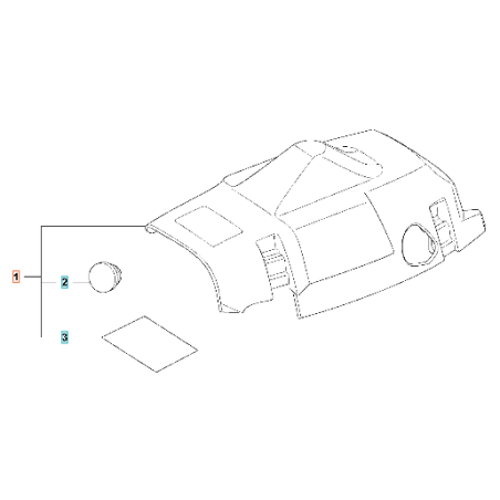 COMPLETE CYLINDER COVER 504054401 HUSQVARNA ORIGINAL | NewgardenParts.com