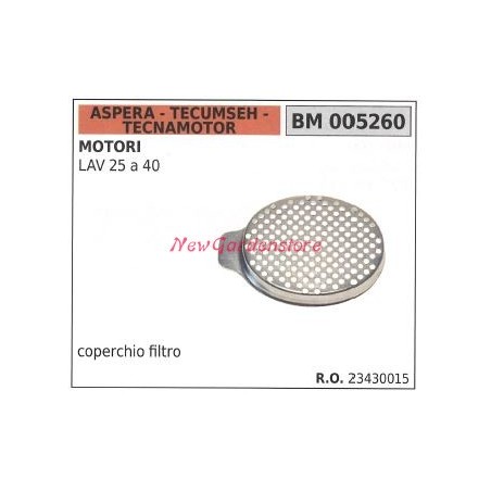 Coperchio filtro aria ASPERA motore rasaerba tosaerba tagliaerba LAV 25-40 005260 | NewgardenParts.com