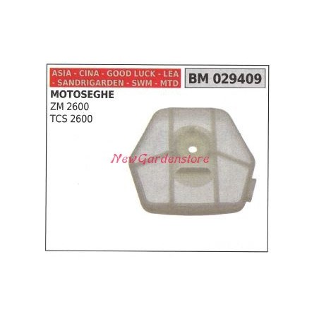 Coperchio filtro aria CINA motore motosega ZM 2600 TCS 2600 029409 | NewgardenParts.com