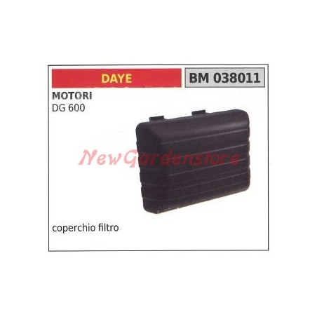 Coperchio filtro aria DAYE per motori DG 600 038011 | NewgardenParts.com