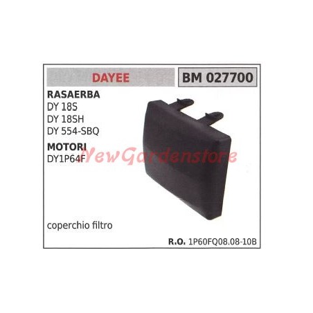 Coperchio filtro aria DAYEE per rasaerba DY 18S e motori DY1P64F 027700 | NewgardenParts.com