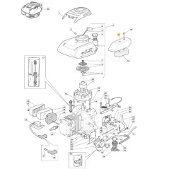 Coperchio filtro aria motore modelli SV200 ORIGINALE STIGA 118550047/0 | NewgardenParts.com