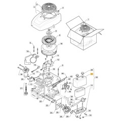 Coperchio filtro aria ORIGINALE STIGA trattorino tagliaerba 1330m 118551405/0 | NewgardenParts.com